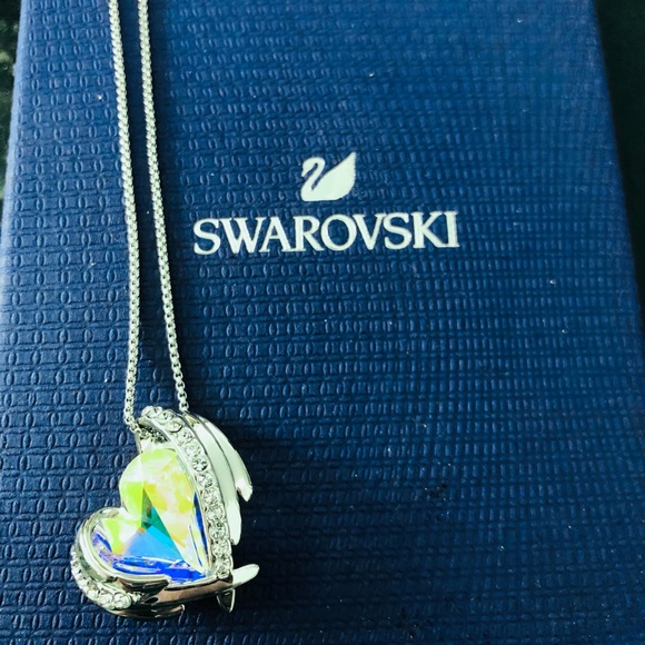 Jewelry - Swarovski Angel Heart Necklace